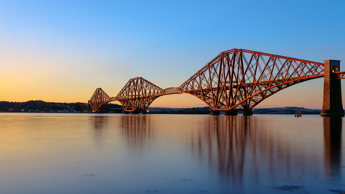 Forth Bridge in Edinburgh, Scotland
