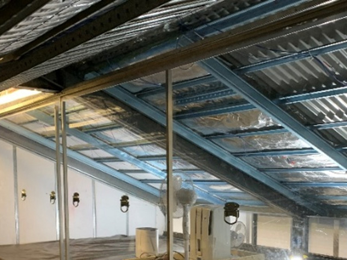 BlueScope purpose built condensation characterisation test roof rig