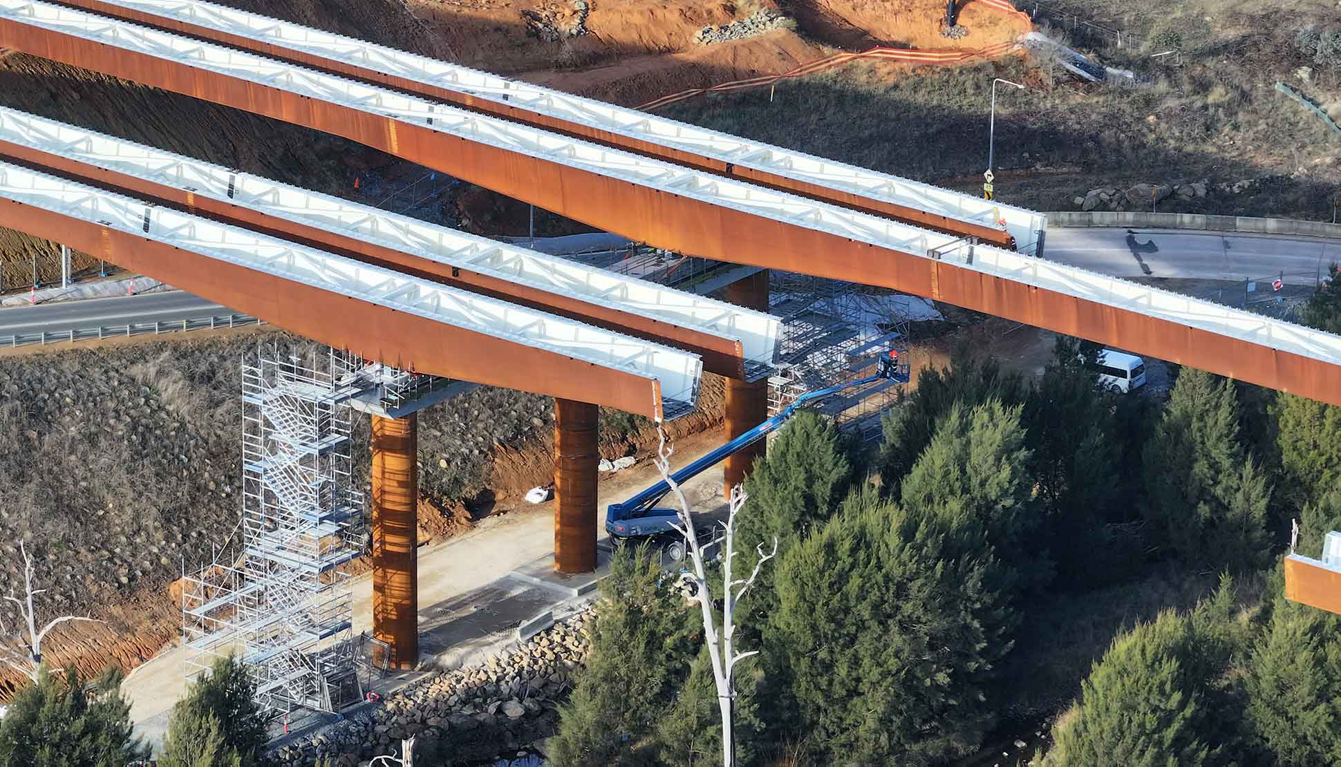 Molonglo River Bridge, REDCOR® weathering steel