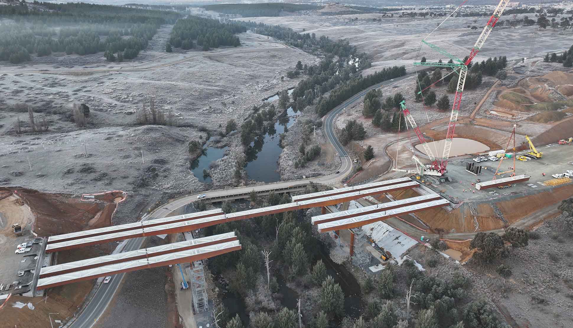 Molonglo River Bridge, REDCOR® weathering steel