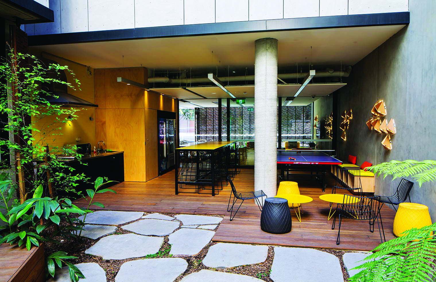 700 square metres of BlueScope REDCOR® weathering steel was used on the University of Wollongong’s iAccelerate business incubation facility 