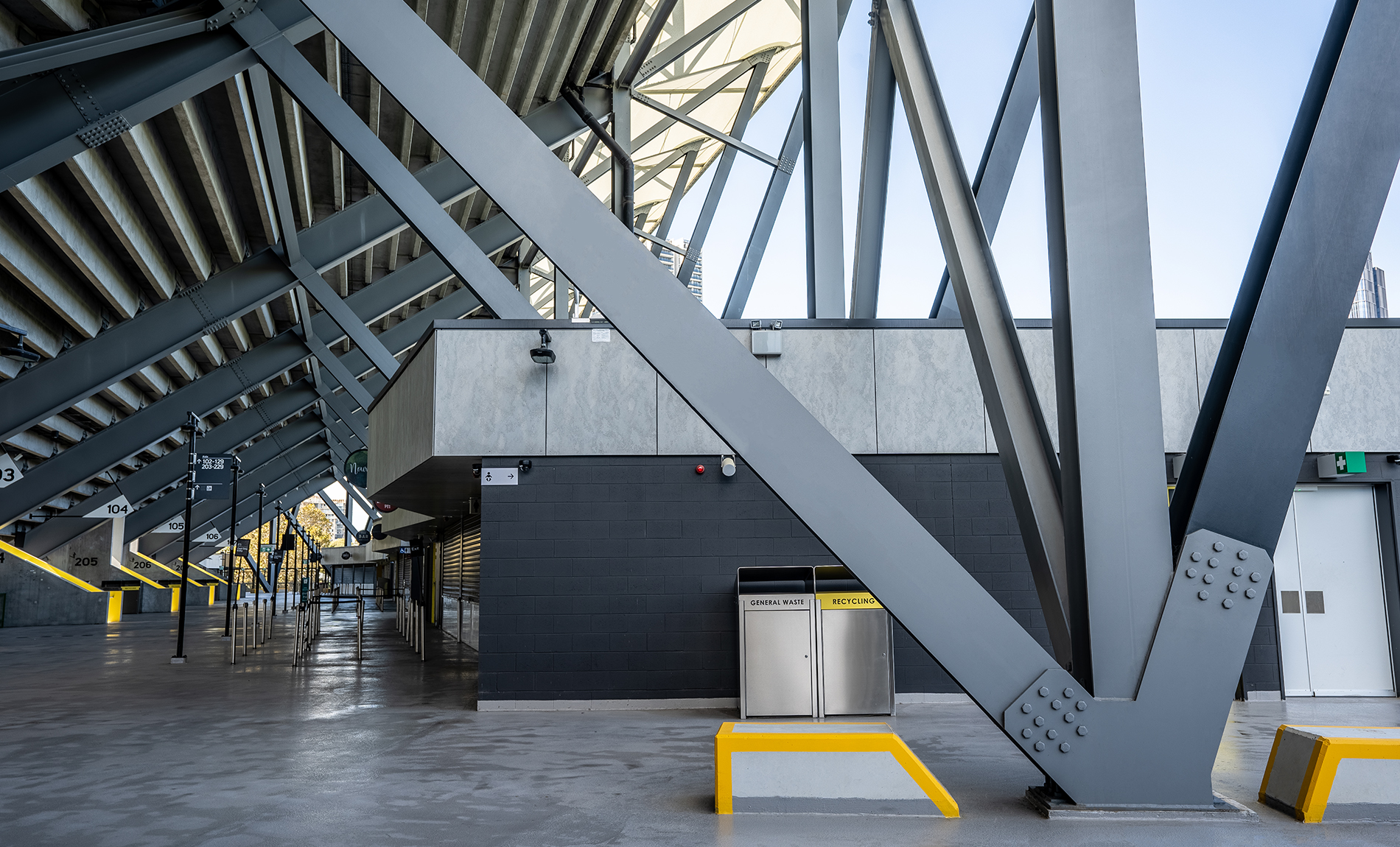 Western Sydney Stadium, Parramatta uses approximately 17,500 structural welded beams made from XLERPLATE® steel