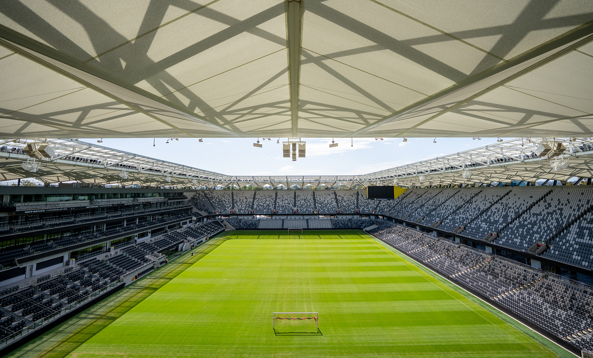 Western Sydney Stadium, Parramatta uses approximately 17,500 structural welded beams made from XLERPLATE® steel
