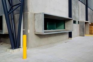 Transend Primary Store at Bridgewater near Hobart, roofing made from  Fielders HiKlip® 630 made from COLORBOND® steel in the colour Shale Grey™