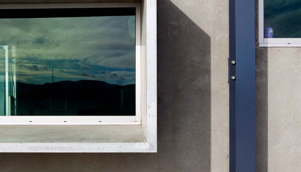 Transend Primary Store at Bridgewater near Hobart, roofing made from  Fielders HiKlip® 630 made from COLORBOND® steel in the colour Shale Grey™