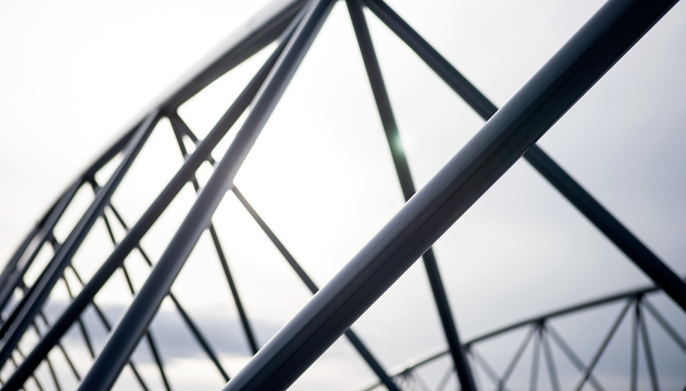 Transend Primary Store at Bridgewater near Hobart, roofing made from  Fielders HiKlip® 630 made from COLORBOND® steel in the colour Shale Grey™