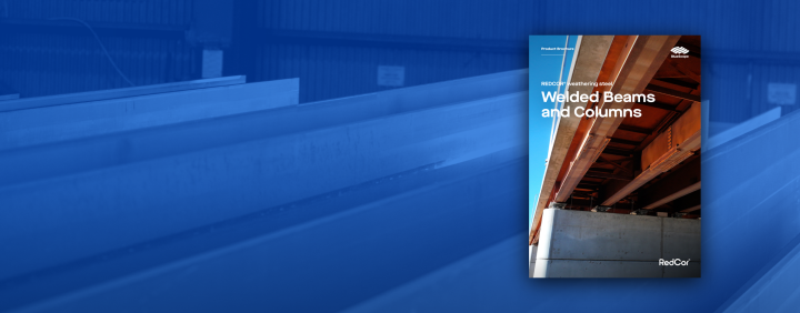 REDCOR® weathering steel welded beams and columns brochure banner
