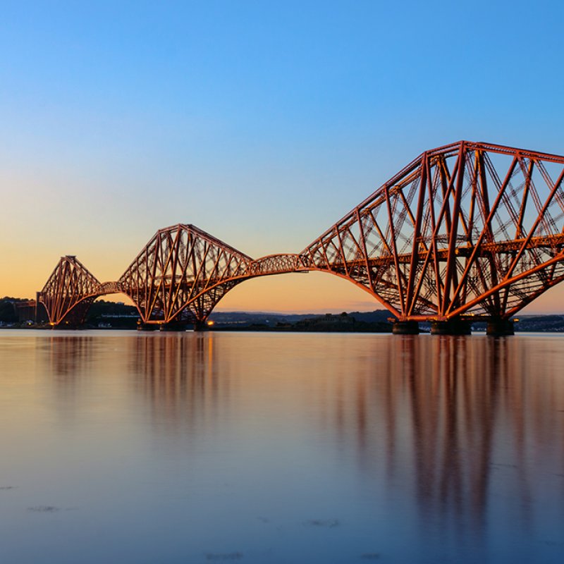 Forth Bridge in Edinburgh, Scotland