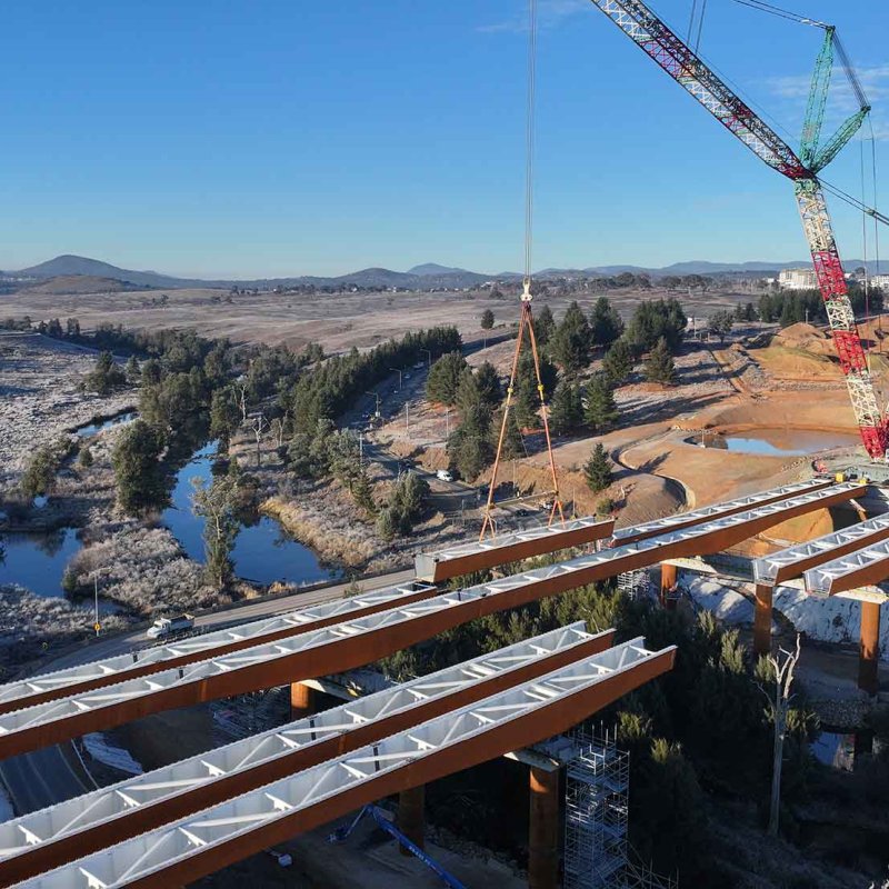 Molonglo River Bridge, REDCOR® weathering steel