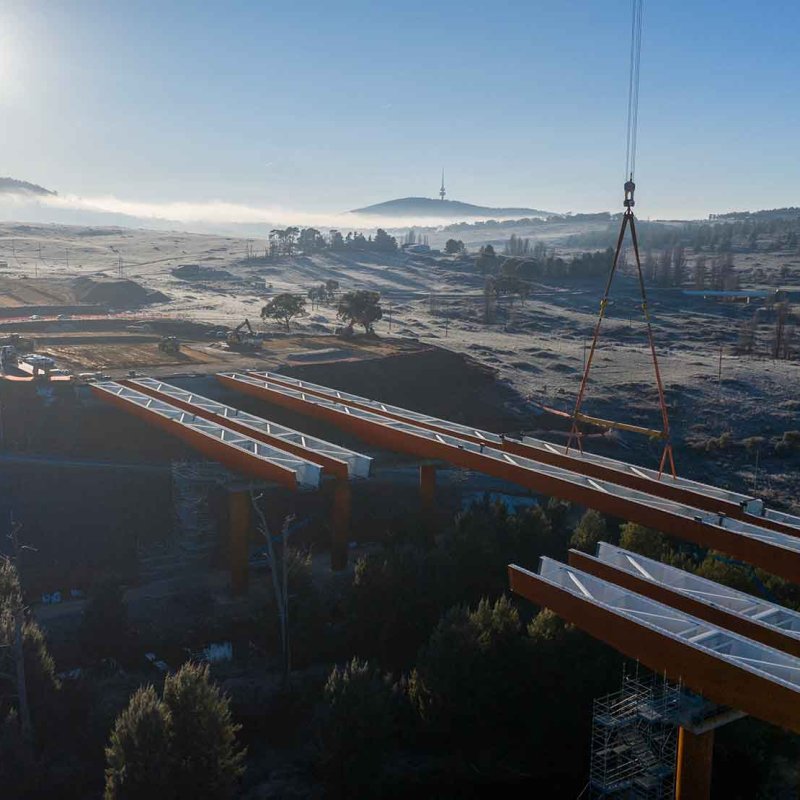Molonglo River Bridge, REDCOR® weathering steel