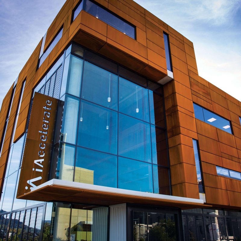 Cladding made from REDCOR® weathering steel was used on the University of Wollongong iAccelerate Centre