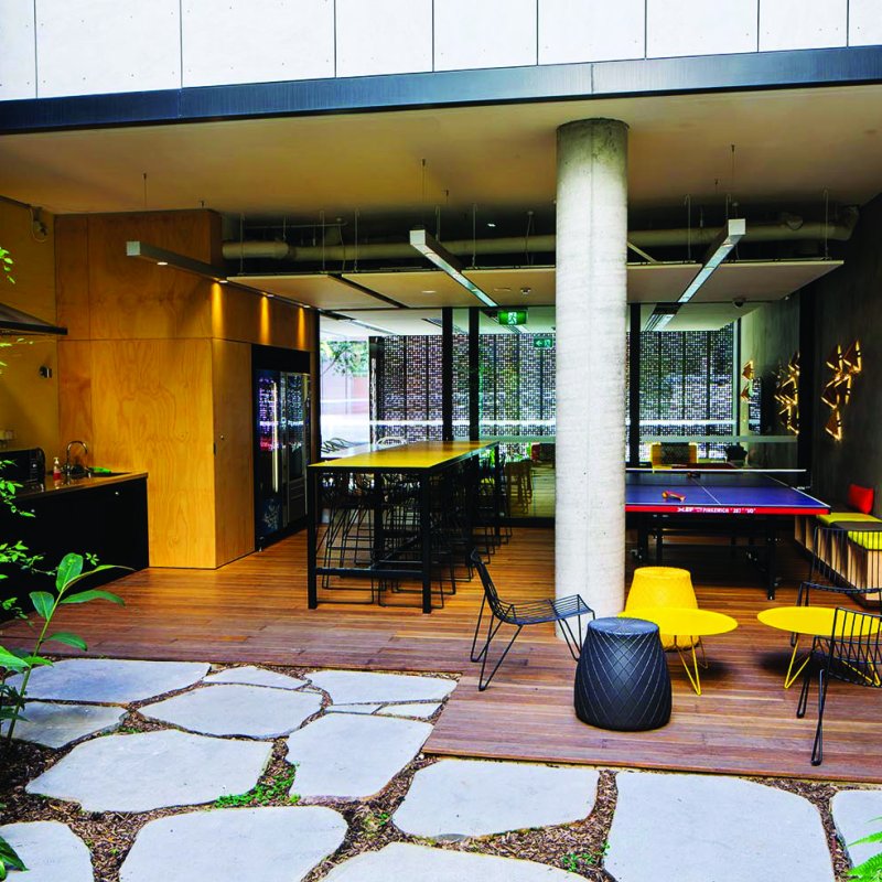 700 square metres of BlueScope REDCOR® weathering steel was used on the University of Wollongong’s iAccelerate business incubation facility 