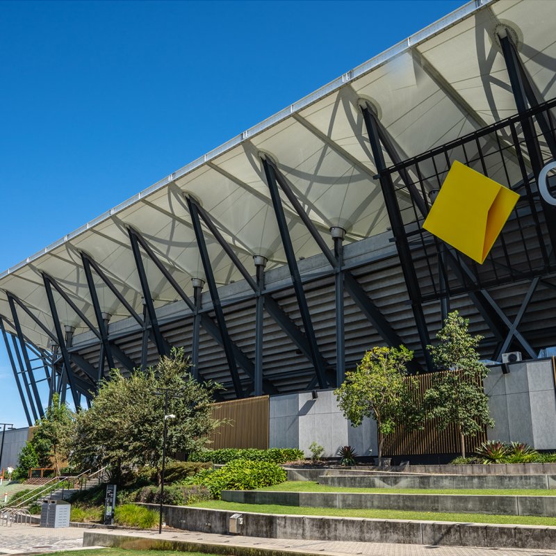 Western Sydney Stadium, Parramatta uses approximately 17,500 structural welded beams made from XLERPLATE® steel