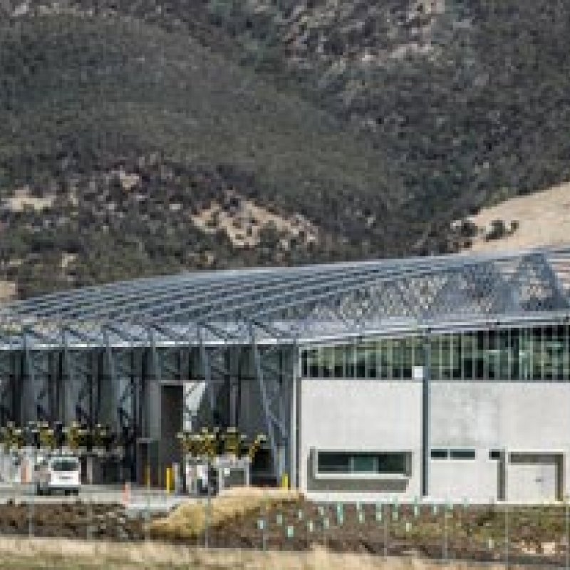 Transend Primary Store at Bridgewater near Hobart, roofing made from  Fielders HiKlip® 630 made from COLORBOND® steel in the colour Shale Grey™