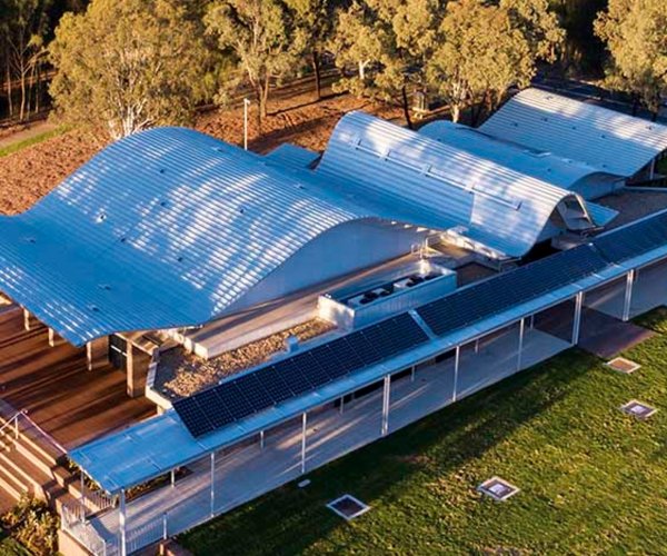 Woodcroft Neighbourhood centre with a steel roof made from ZINCALUME steel